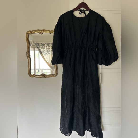 Kika Vargas x Target women’s black floral textured dress S - Picture 4 of 8